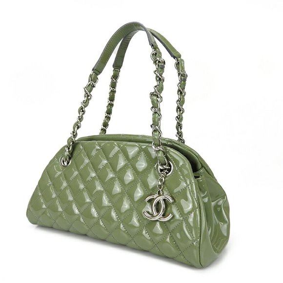 Chanel Chain Handbag Mademoiselle Coco Mark Green CHANEL GREEN No. 14 Enamel ... - Picture 2 of 9